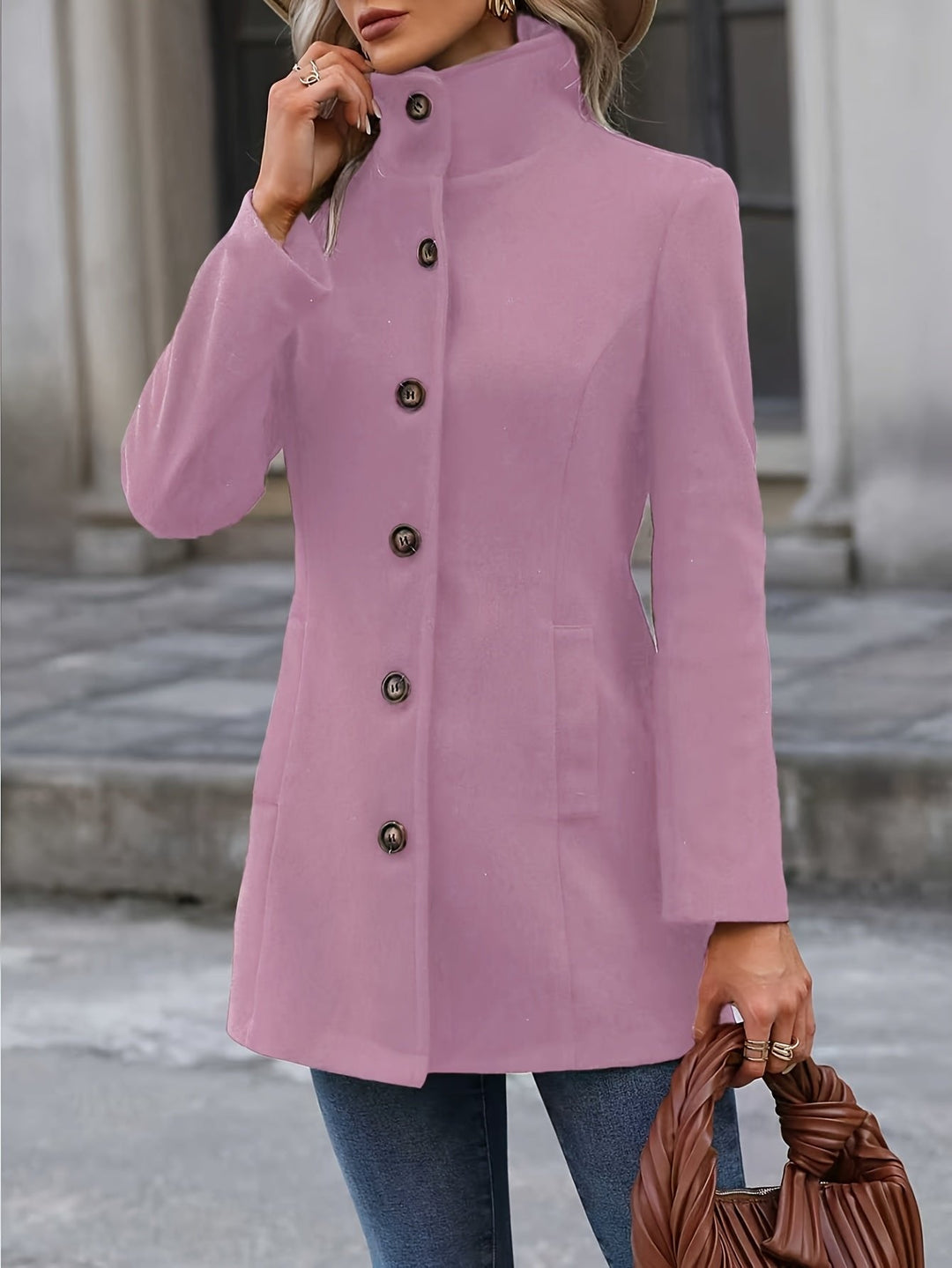 Annalise | Waist-Cinching Mid-Length Coat for Women