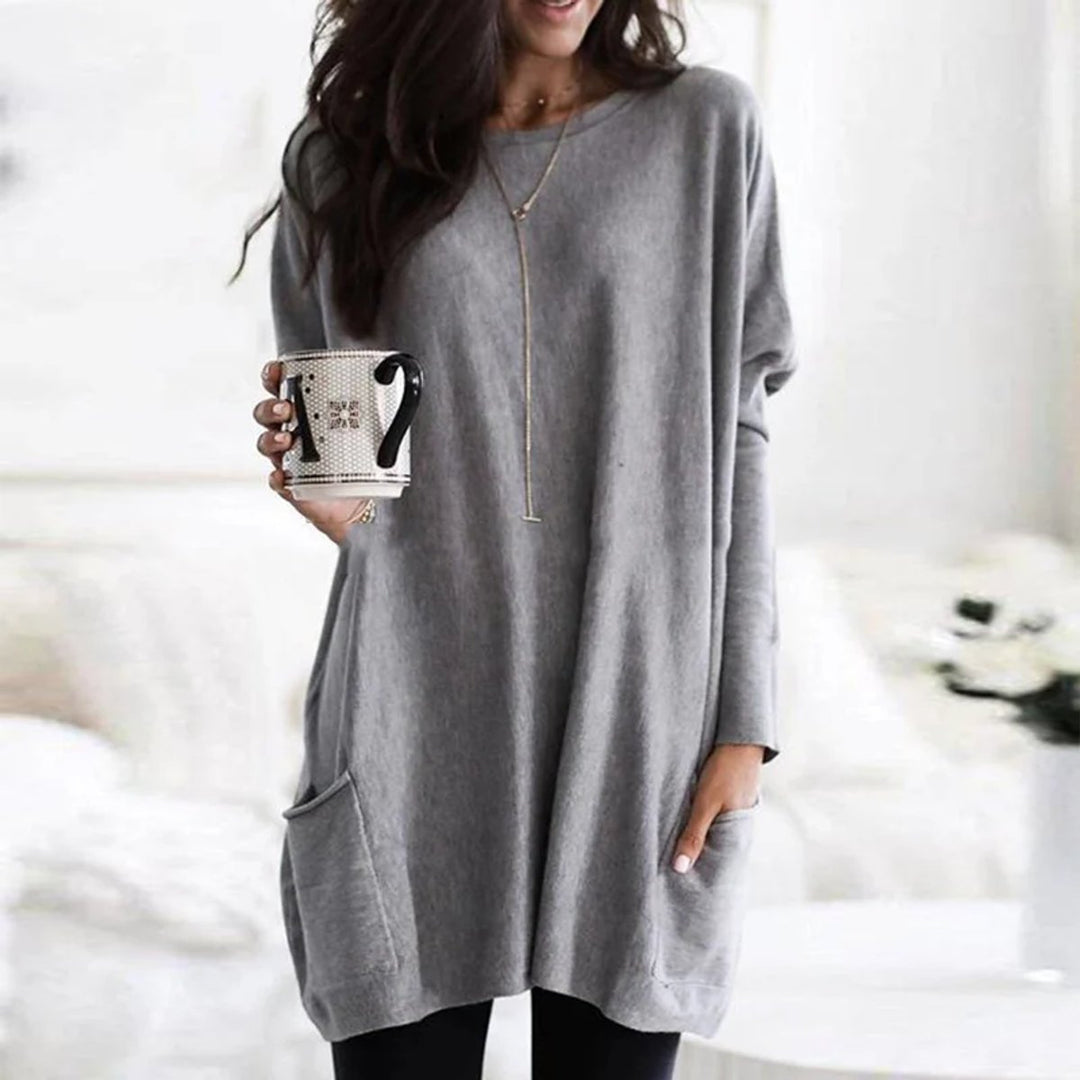 Harper | Gemütlicher, oversized Tunika-Pullover mit Taschen