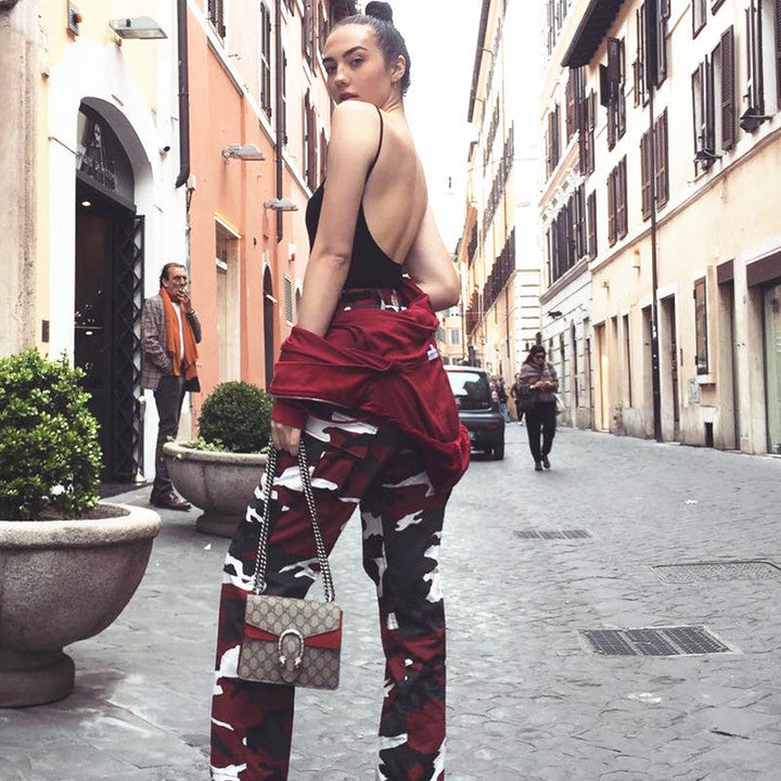 Klaudia | Stilvolle und bequeme Camouflage-Cargohose
