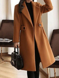 Bethany | Edler langer Trenchcoat aus Wollmischung