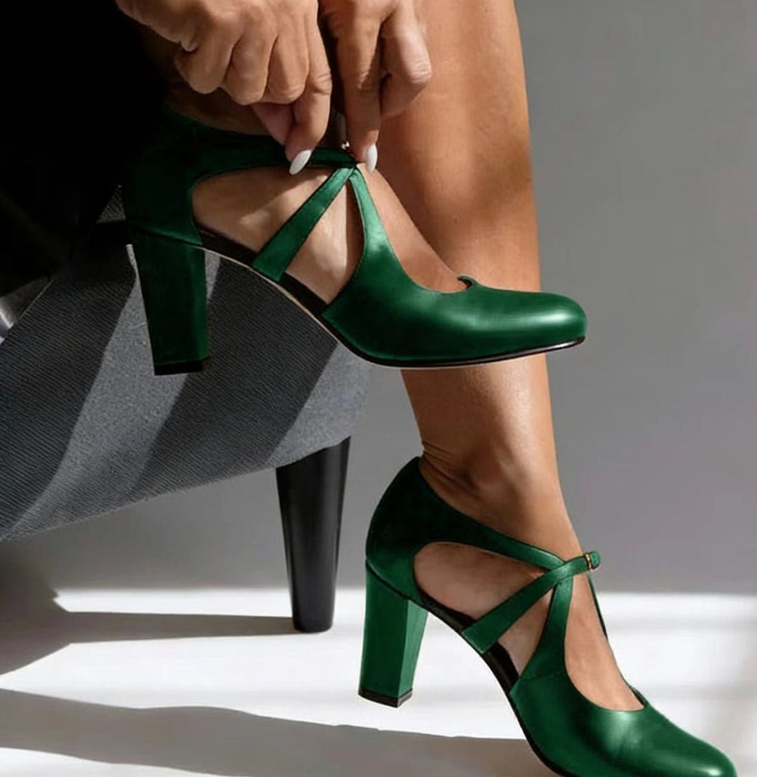 Raina | Comfort Strap Heels – Elegant Design for Women