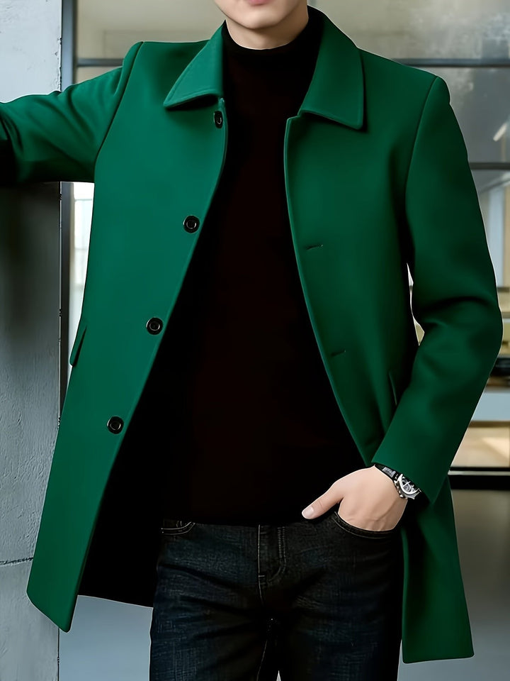 Gerard | Single-Breasted Overcoat – Timeless Style for Men