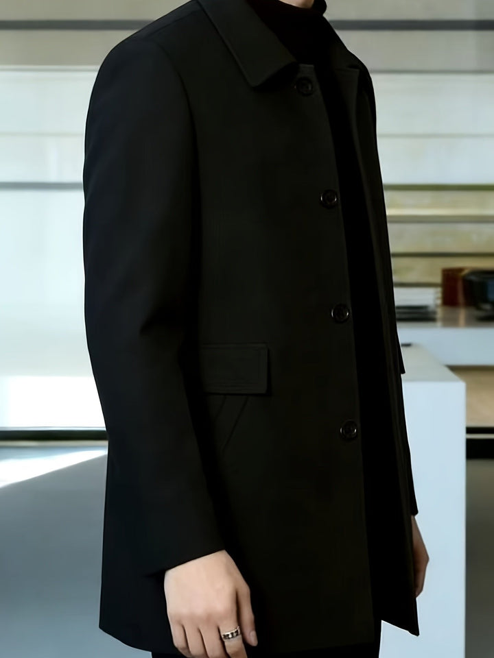 Gerard | Single-Breasted Overcoat – Timeless Style for Men