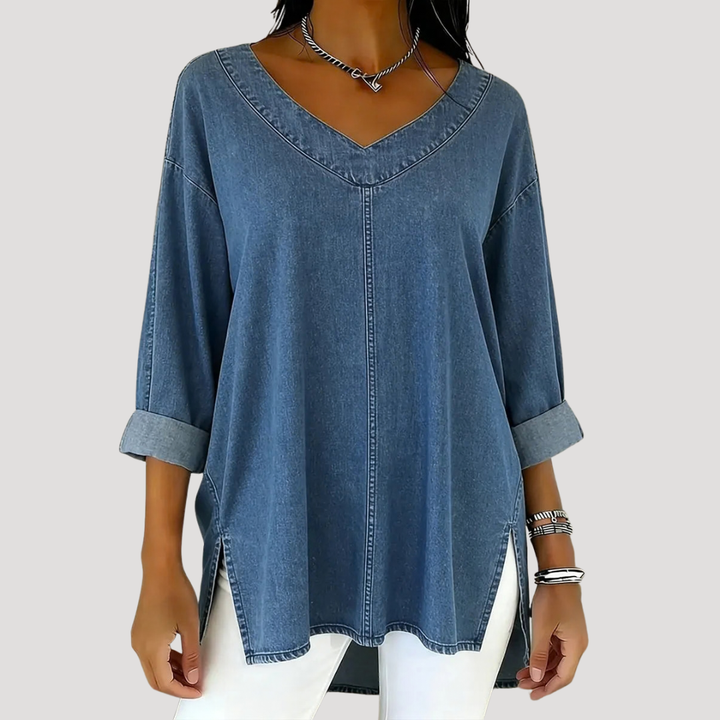 Charlotte | Relaxed And Stylish V-Neck Tunic Top