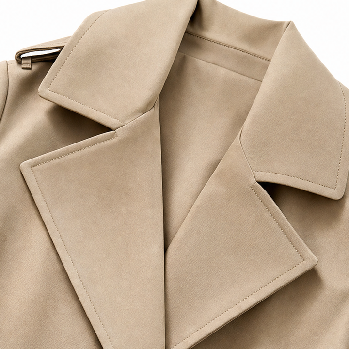 Winterly | Mid-Length Trench Coat – Belted Style for Women