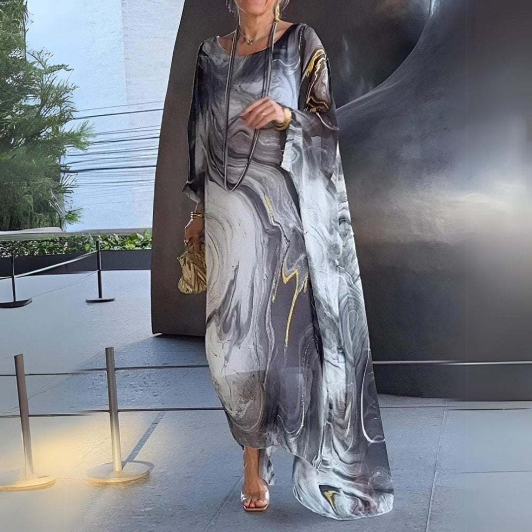 Aria | Stylish Long-Sleeved Maxi Dress