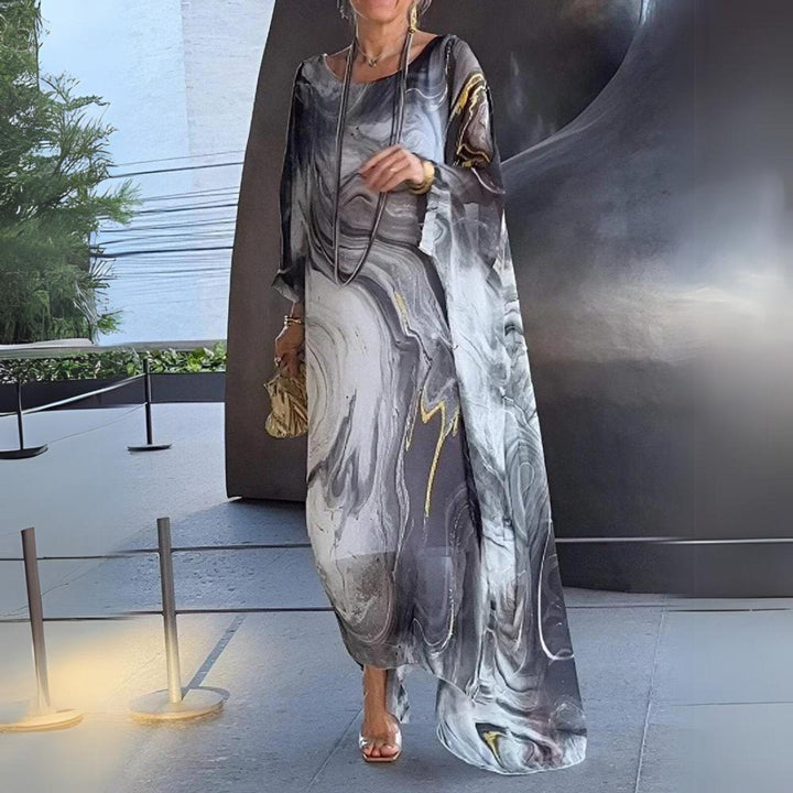 Aria | Stylish Long-Sleeved Maxi Dress