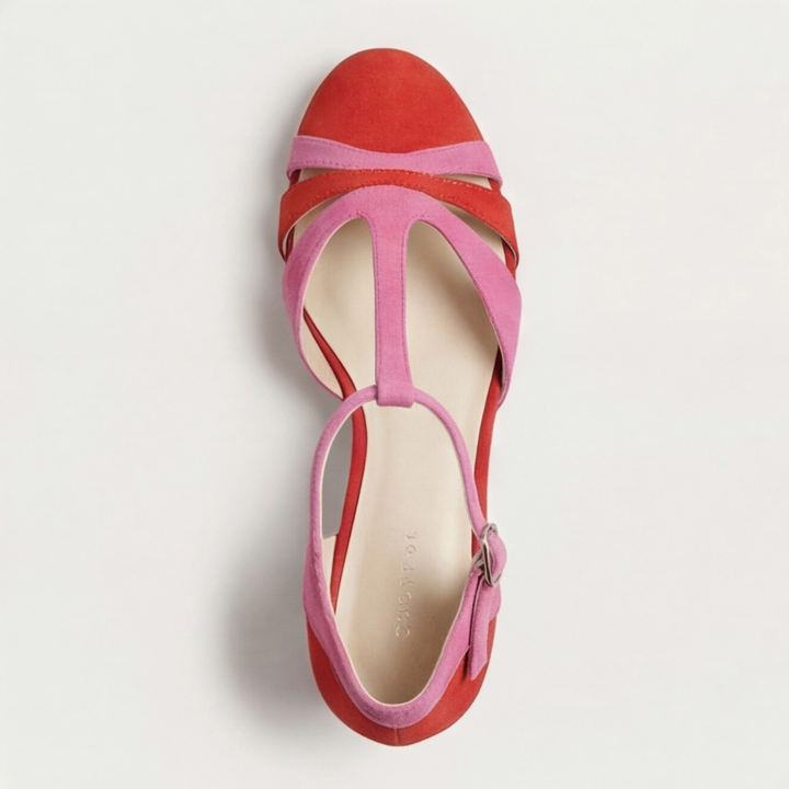 Joanna | Closed Toe T-Strap Heels – Modern Elegance for Women