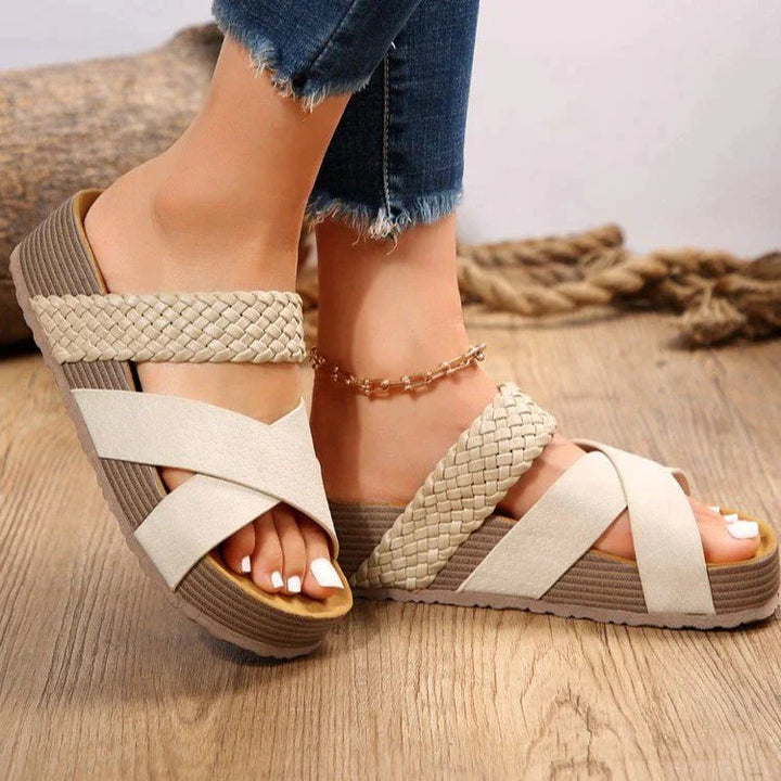 Madeline | Orthopädische elegante Sandalen mit niedrigem Absatz