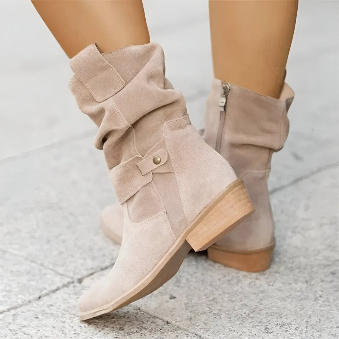 Astrid | Chic Slouchy Faux Suede Knee High Boots