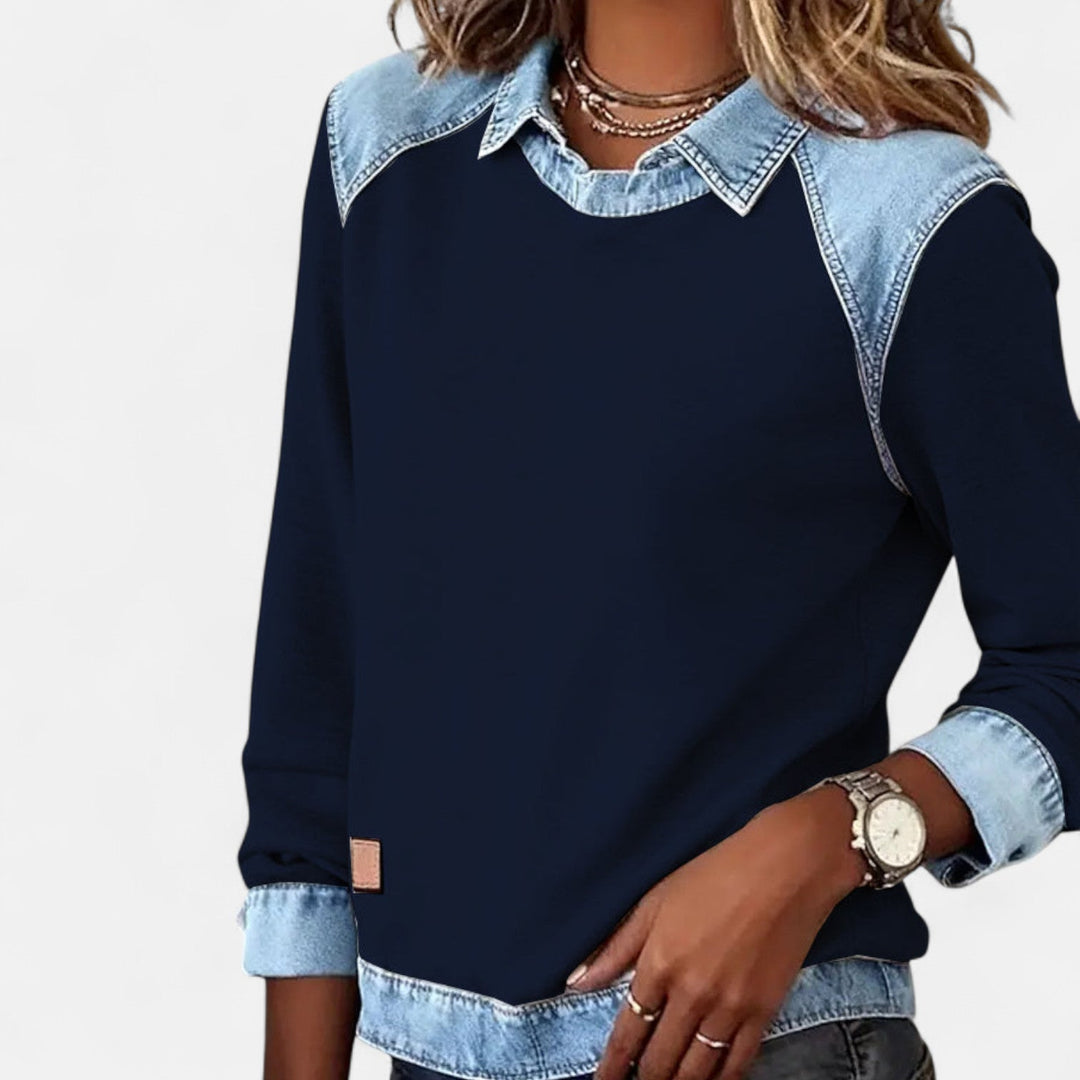 Sophia | Modern Knit Sweatshirt For Effortless Everyday Elegance
